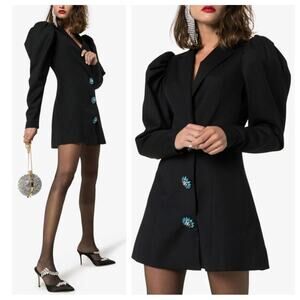 ROTATE Birger Christensen Carol Crystal-Embellished Blazer Mini Dress Size US-4